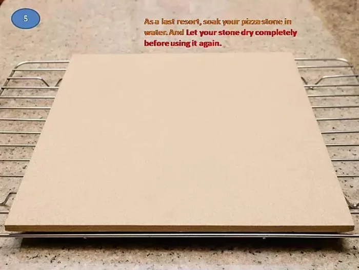 As a last resort, soak the stone in water. Let it dry completely before using it again.