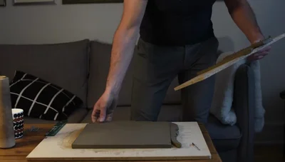 Smooth out the edges and ensure there are no cracks.