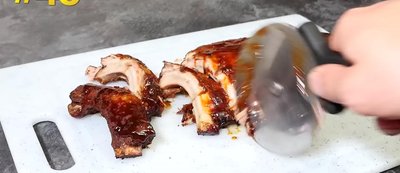 Slice rack of ribs.
