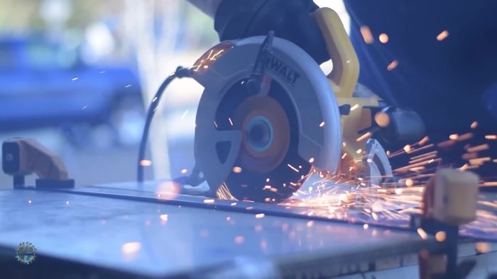 Refine the edges and remove tool marks using a random orbital sander.