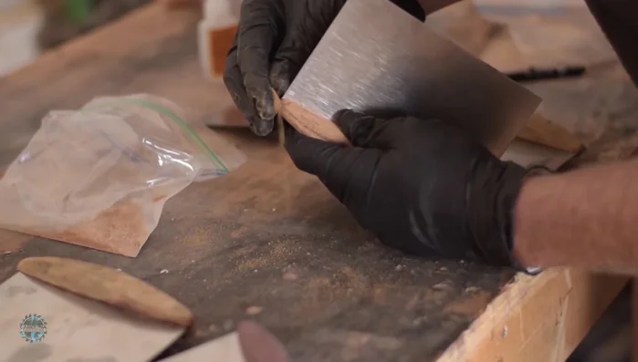 Clean up excess epoxy, and perform final sanding with 400 grit.