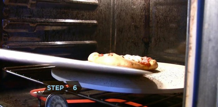 Let the stone cool and clean with warm water (no soap).