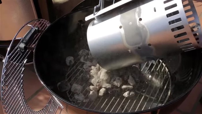 Place the cooking grate on your grill.