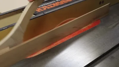 Find the center of the blank and mark it with an awl.