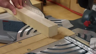 Find the center of the blank and mark it with an awl.