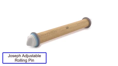 Review the JK Adams Gourmet Rolling Pin: focuses on its classic design and lifetime warranty.