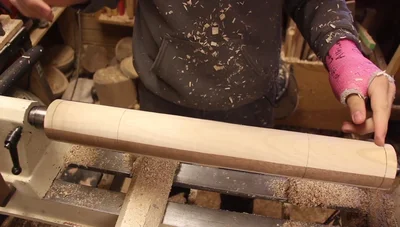 Shape the handles using tools.