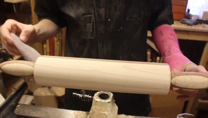 Sand the entire surface with various grits of sandpaper.