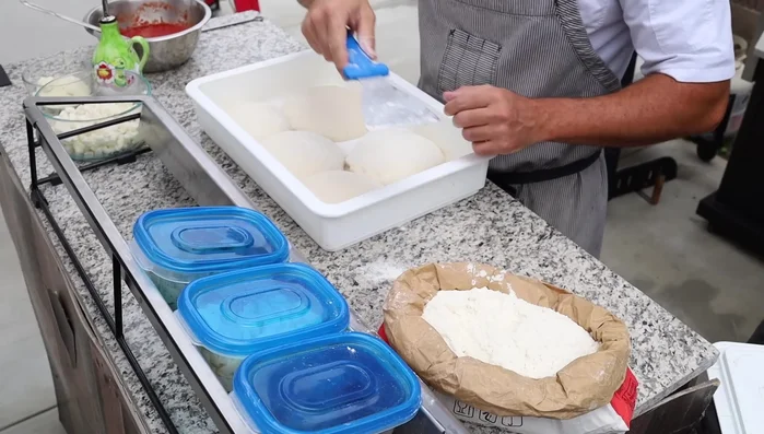 Prepare your pizza dough.