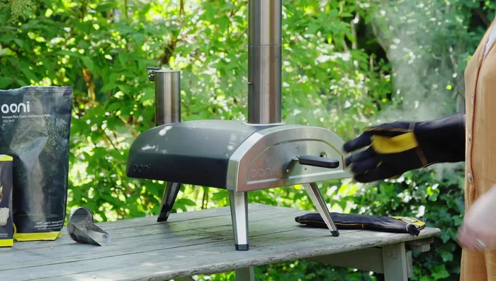 Wait at least an hour before moving the oven to allow it to cool down completely.