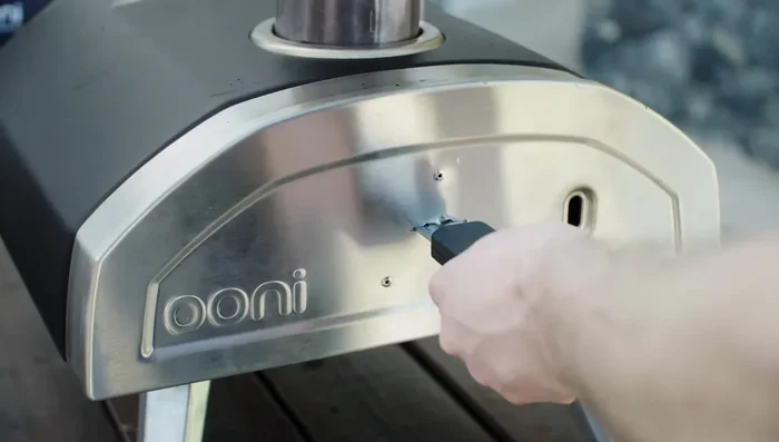 After 15 minutes, the oven is ready to cook pizza.