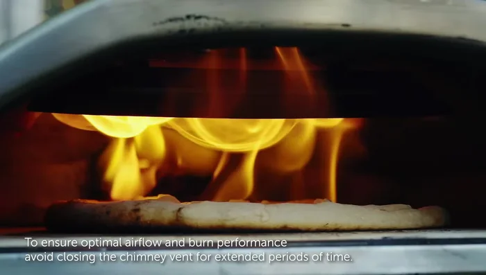 After 15 minutes, the oven is ready to cook pizza.