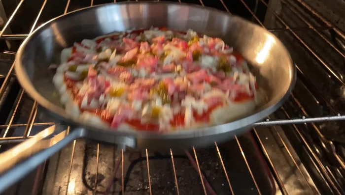 Bake the Pizza: Bake in a preheated oven (400°F) for 10-14 minutes, or until the crust is cooked through and the cheese is browned. Adjust baking time as needed.
