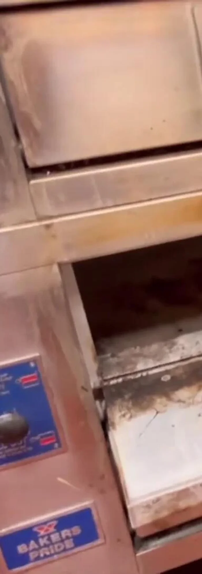 Sprinkle a good amount of salt over the wet oven surfaces. (Be cautious, as the mixture may splatter when applied).