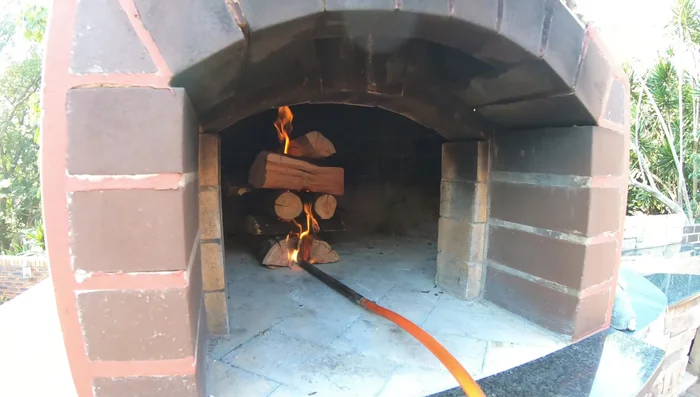 Let the fire burn for about 10 minutes, allowing it to become self-sustaining.