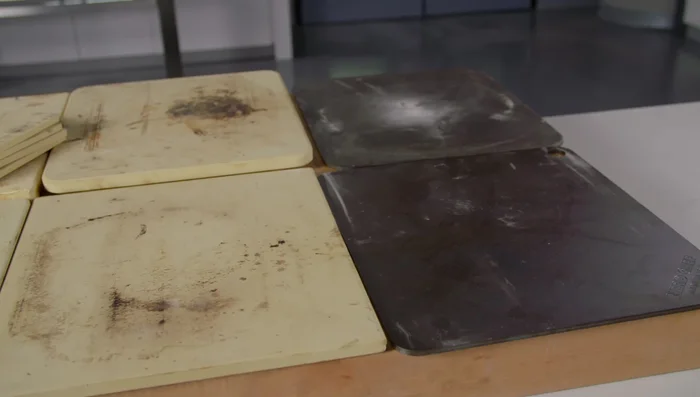 Prepare your pizza dough and toppings.