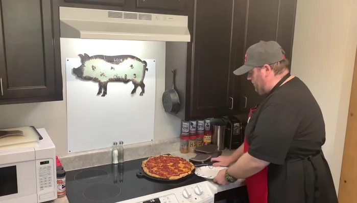 Gluten-free pizza crust review: gummy texture.