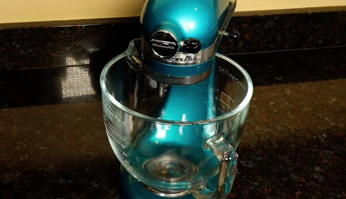 Pound cake batter needing scraping