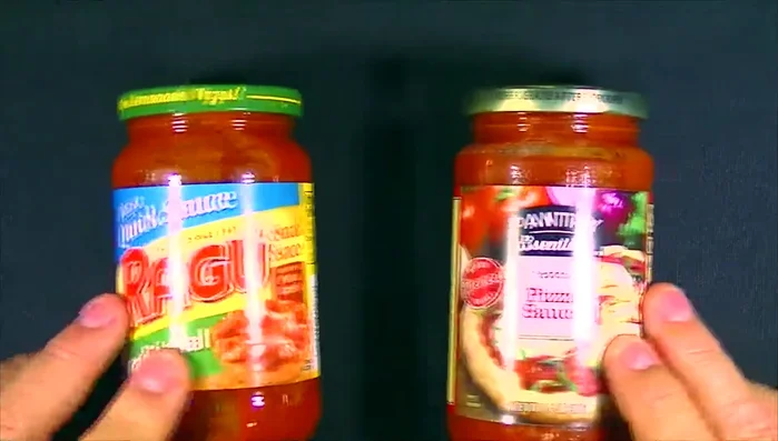 Ragu vs. Dollar Tree pizza sauce jars