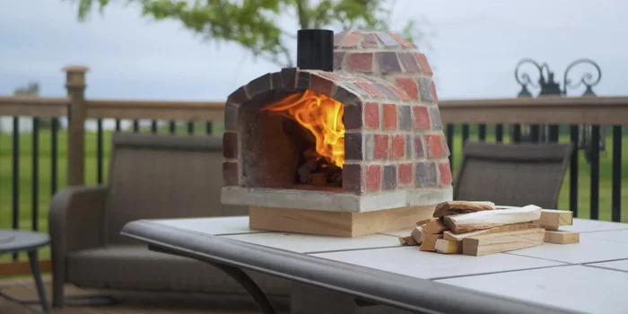 Light the oven and cook pizza.
