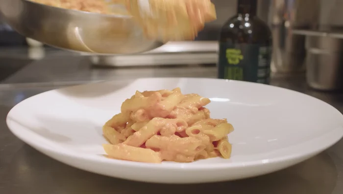 Chef Tomei's saffron penne pasta