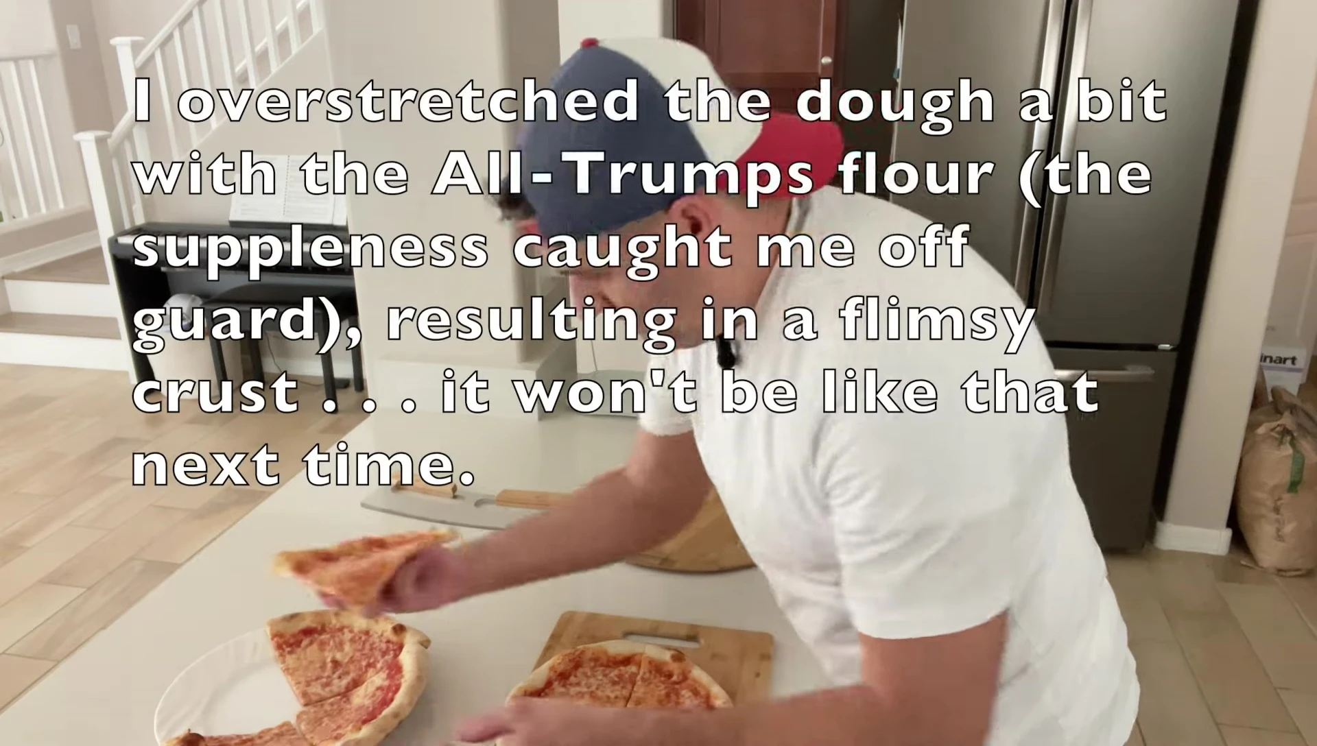 Pizza comparison: All-Trumps vs. King Arthur flour.
