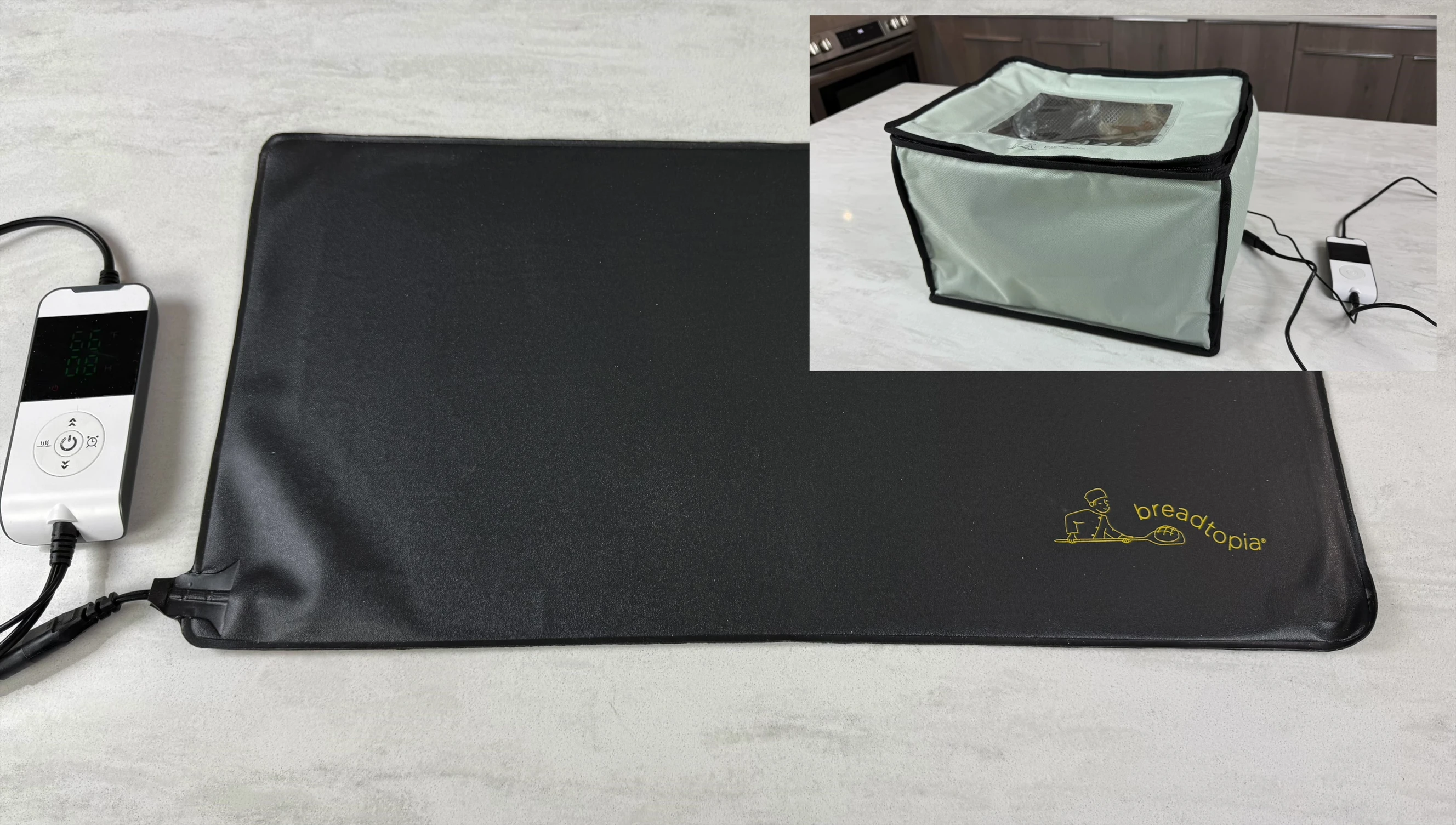 The Rayen warming mat and its controller.
