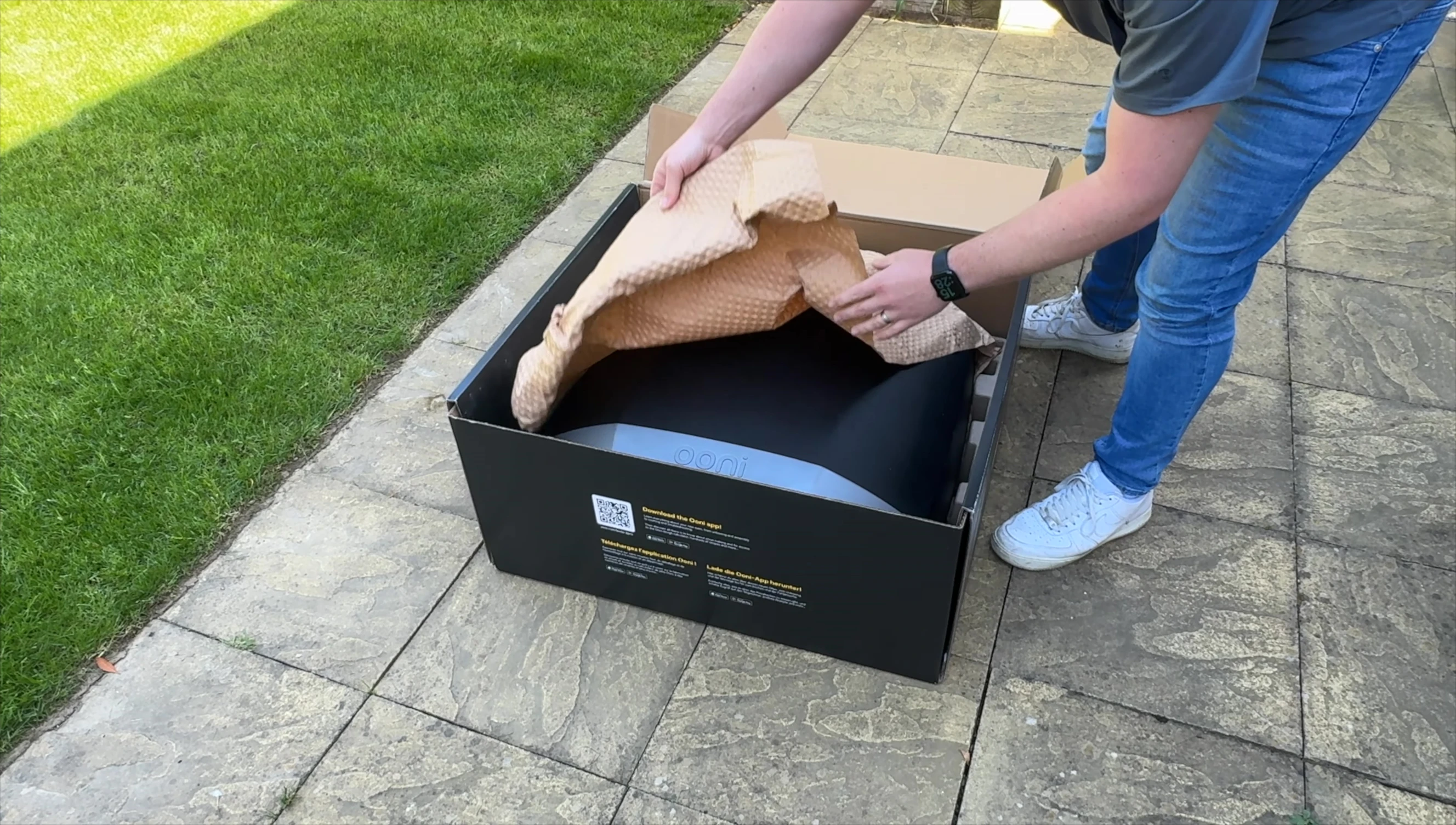 The Ooni Koda 2 Pro oven taken out of the box.