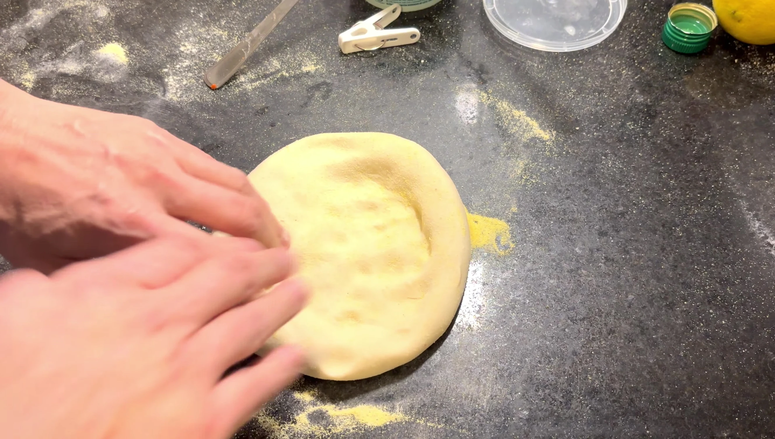Dough after refrigeration