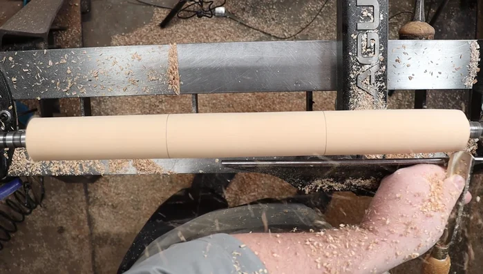 Repeat the tapering process on the other side, mirroring the first side's taper.