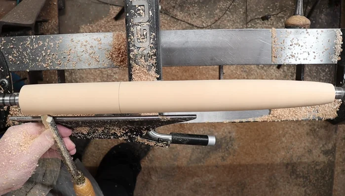 Repeat the tapering process on the other side, mirroring the first side's taper.