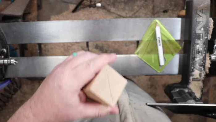 Select and prepare hardwood blank (approx. 5cm x 5cm x 48cm). Ensure it's food-safe, closed-grain hardwood like maple, cherry, or walnut.