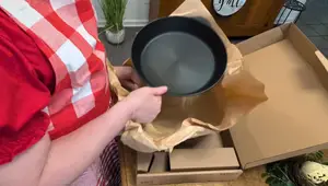 Easy Cast Iron Breakfast Pizza Recipe with Homemade Gravy