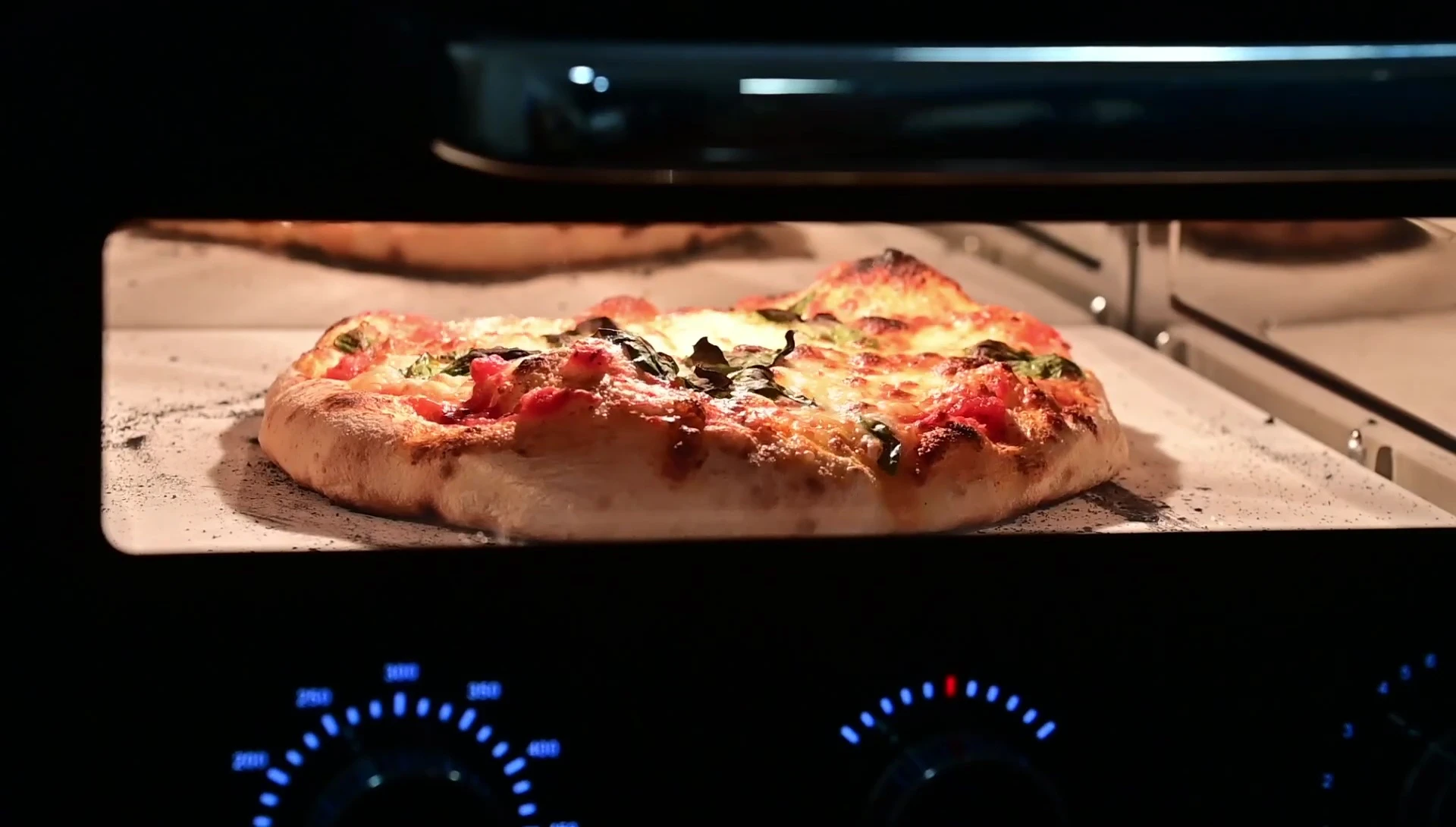 Close up of toppings on a pizza