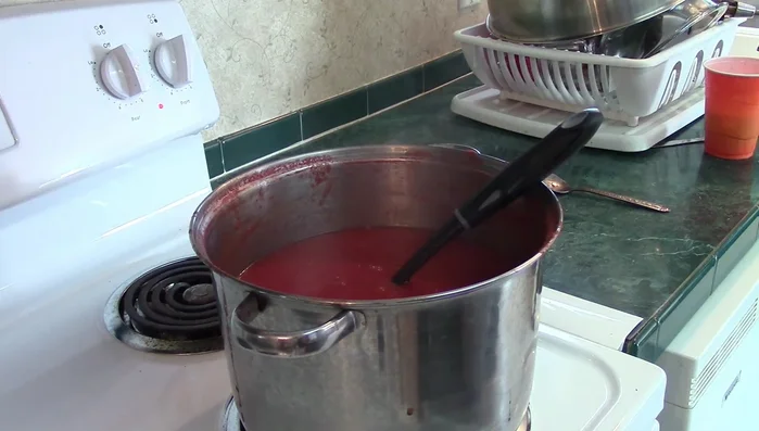 Simmer the sauce: Boil the sauce, stirring frequently, until it reaches the consistency of a thin commercial sauce (about 15 minutes, but may take longer).