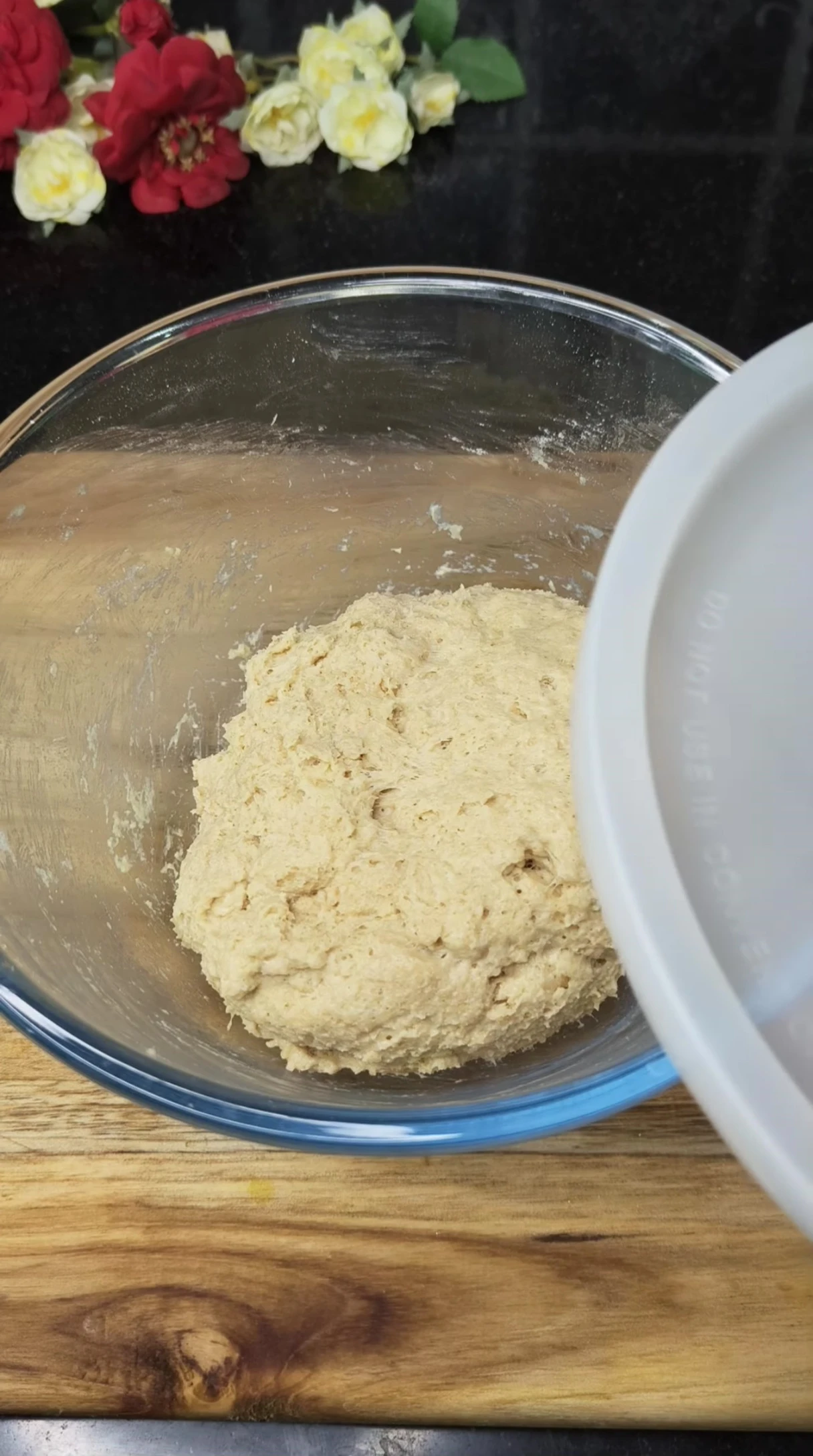 The smooth dough ready to rest.