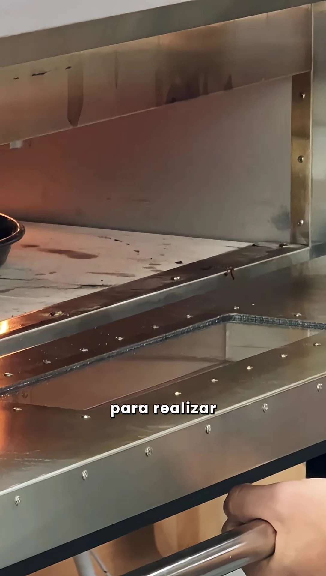 Pizza in the oven
