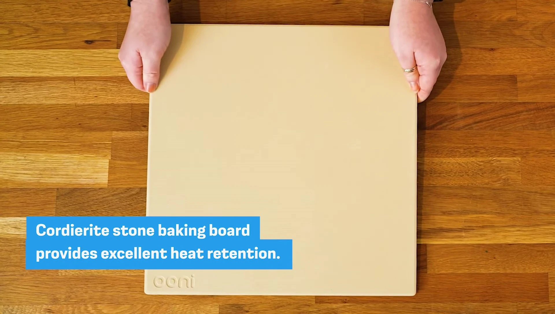 The cordierite stone baking board in the Ooni Volt 12