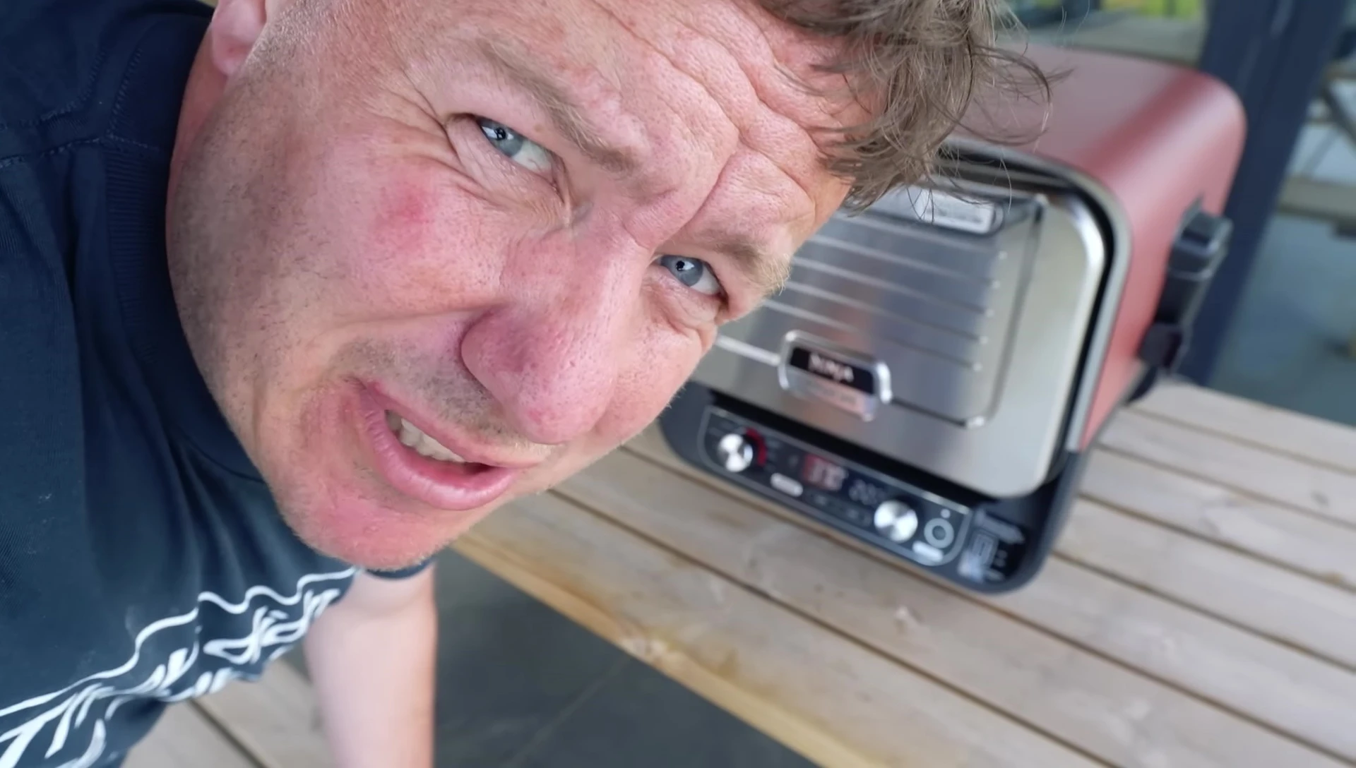Ninja 8-in-1 pizza after cooking