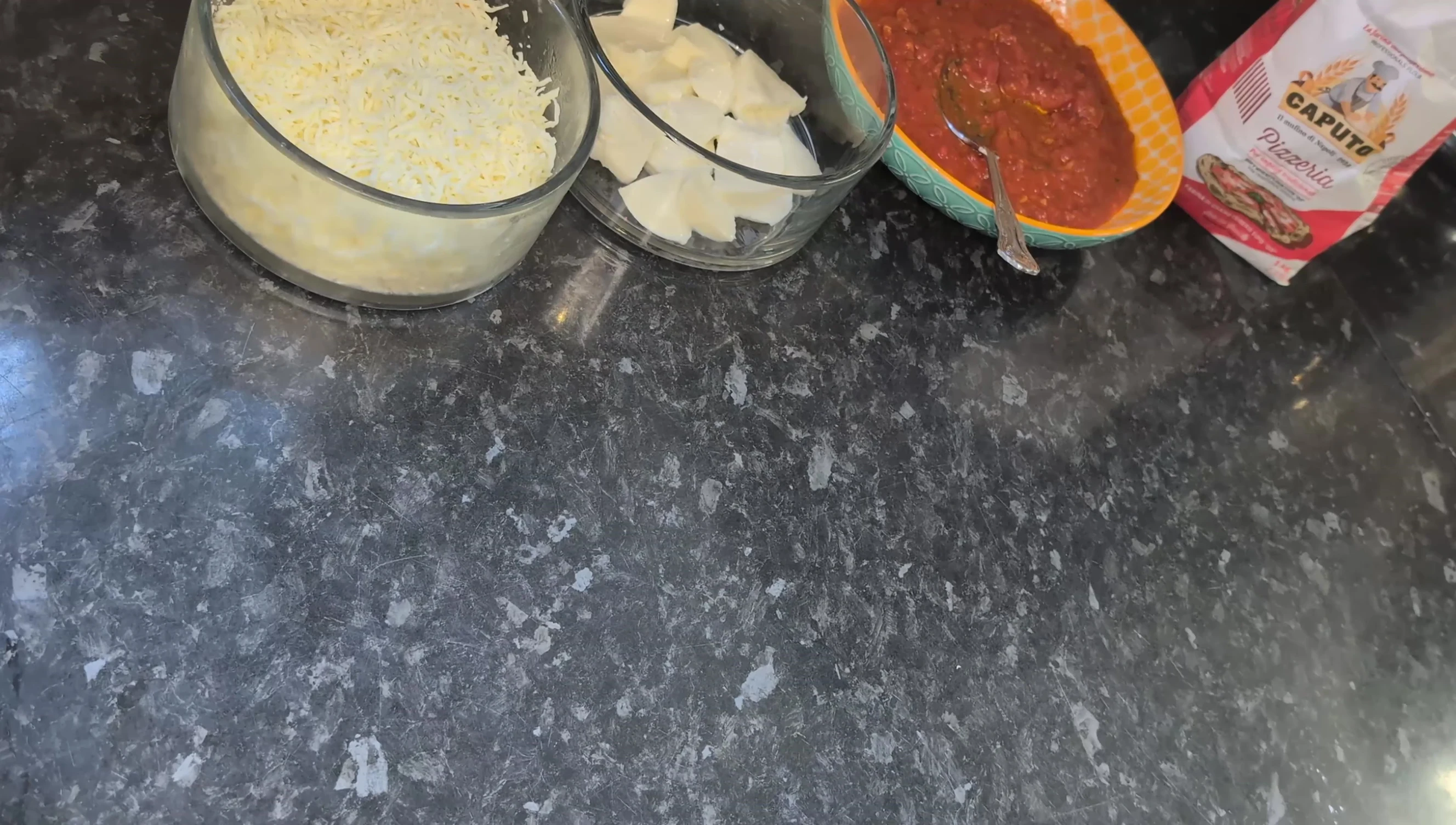 Pizza dough balls prepared and stored