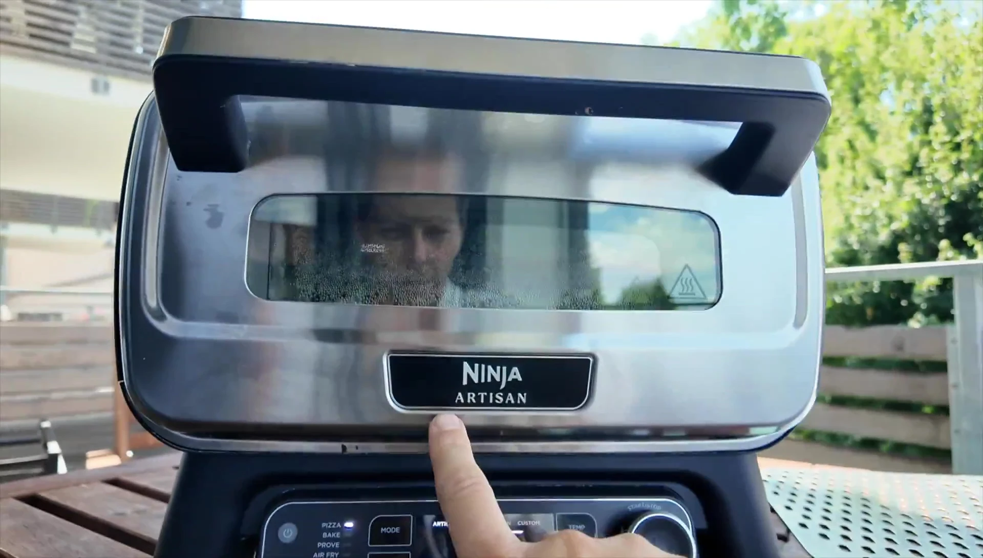 Close-up of the Ninja Artisan Pizza Oven