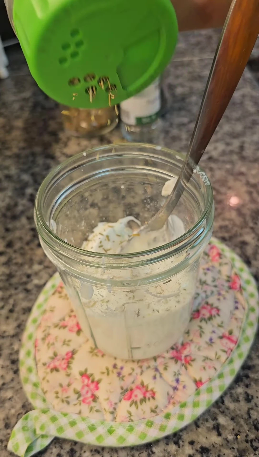 Adding Italian herbs to the Ranch sauce