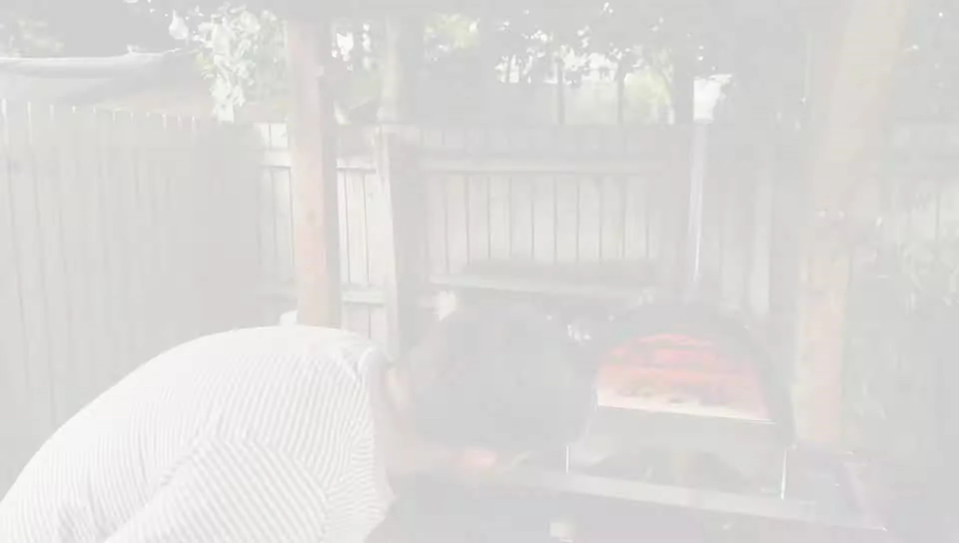 The oven with a good flame going after being lit.