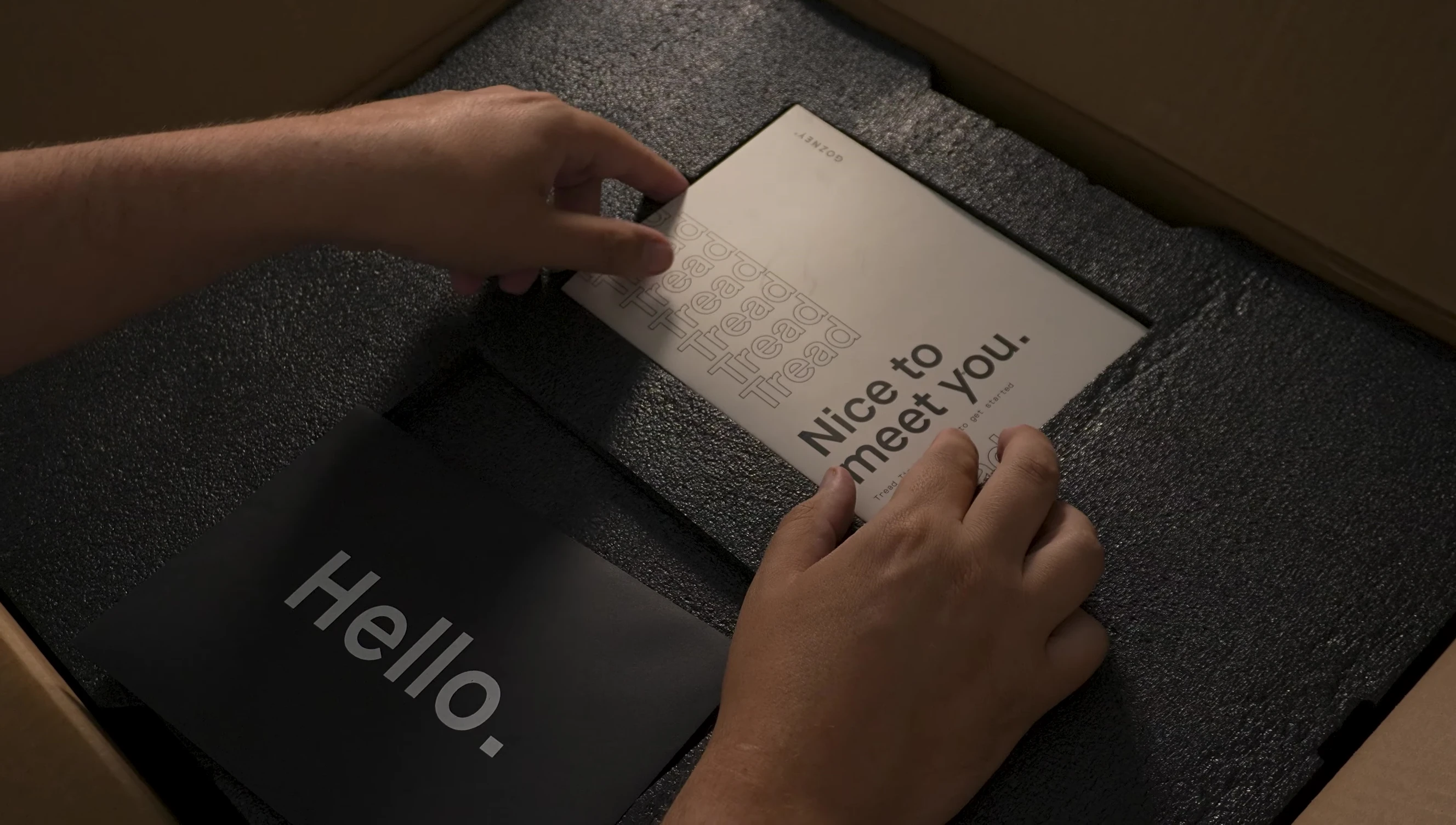 Close up of the instruction manual